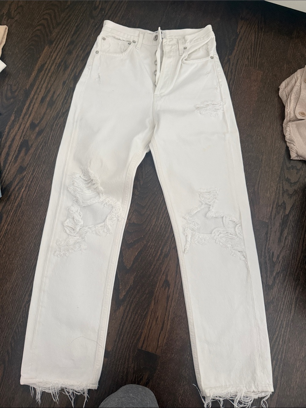 Agolde White Denim Jeans